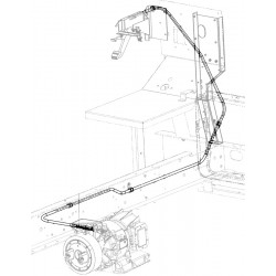 W0000572  -  Cable Asm - Park Brake Front (138")