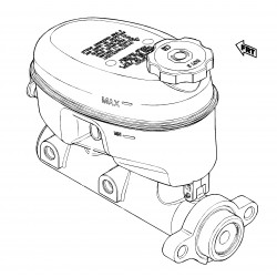 W0007678  -  Master Cylinder Asm - Brake (52mm Calipers - JM3 Brake Code)