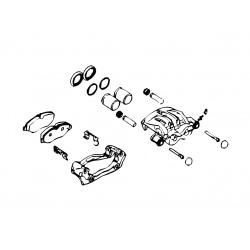 W0007821  -  Loaded Caliper - LH Front (2 x 52mm - JM3 Brake Code)