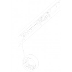 W0008144  -  Cable Asm - Parking Brake Front, Length 306mm