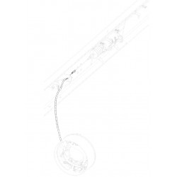 W0008145  -  Cable Asm - Parking Brake Rear, Length 1137mm