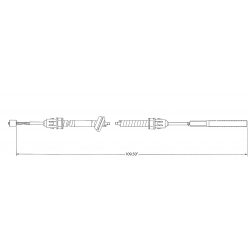 W0009490  -  Park Brake Asm - Cable Front