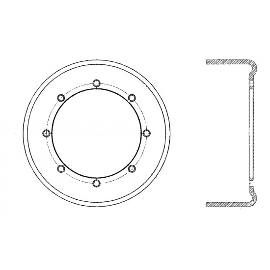 W0009771  -  Drum - Prop Shaft Park Brake