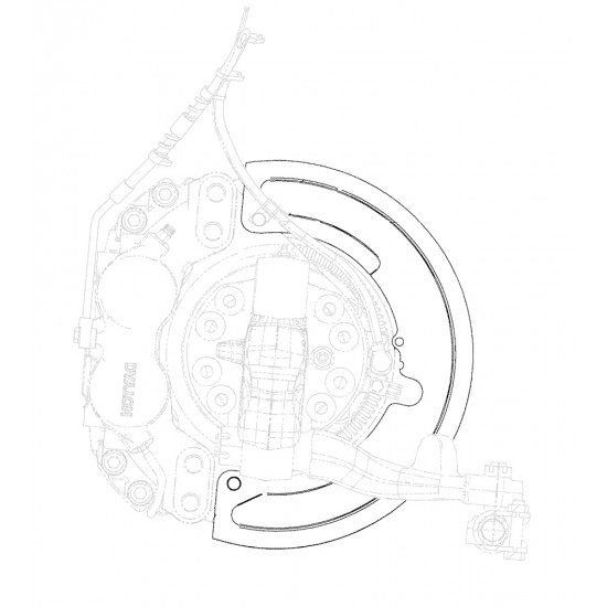 W0009973  -  Shield - Dust Brake Front Meritor 14x70 Quadraulic