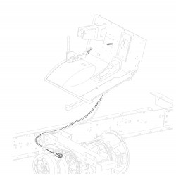 W0011046  -  Cable Asm - Park Brake Front (124.25" Long)
