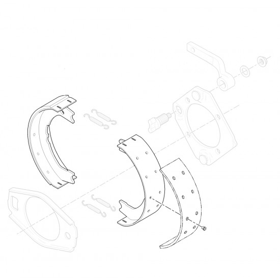 W8831377  -  Prop Shaft Park Brake Shoe Kit