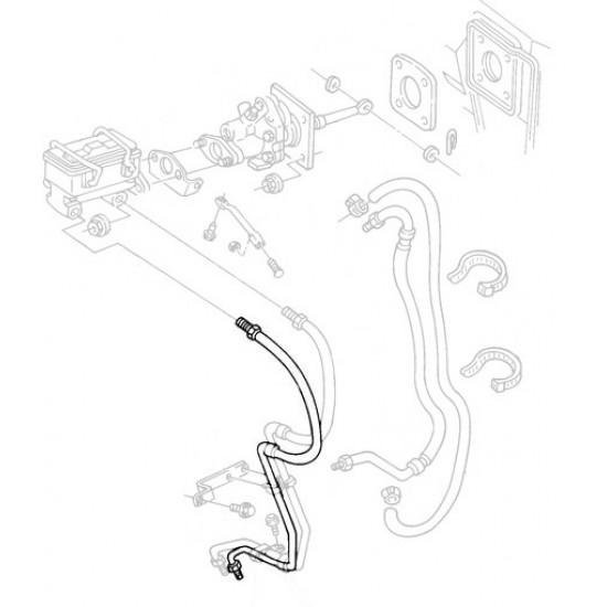 W8006742  -  ABS Hose Asm - Front Brake Pressure Modulation Valve, Master Cyl to ABS Module (JF9 - Rear Disc Brakes)
