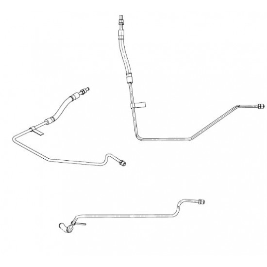 W8006768  -  ABS Hose Asm - Rear Brake, ABS Mod to Rear (I-Beam w/ L57/L31/LR4/LQ4 Engines)