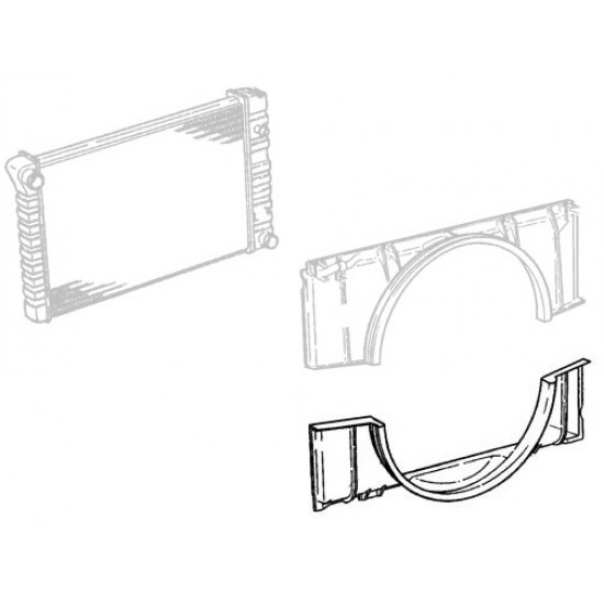 15705558  -  Shroud - Radiator Fan Lower (6.5L Diesel)