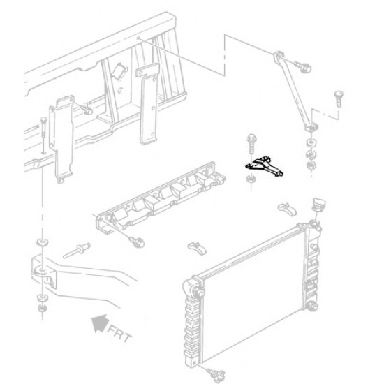 15979706  -  Bracket Asm - Radiator Upper RH