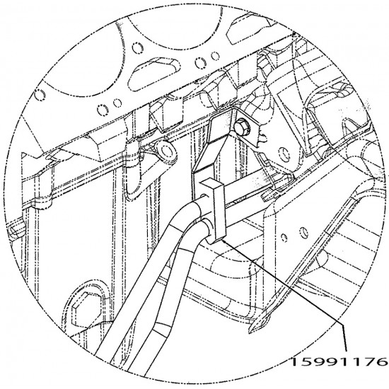 15991176  -  Clip- Transmission Oil Cooler Pipe 