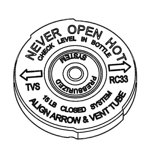 W8832128  -  Cap Asm - Radiator (15lb Cap)