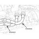 W0009607  -  Hose Asm - Engine Oil Cooler Outlet, Engine Inlet