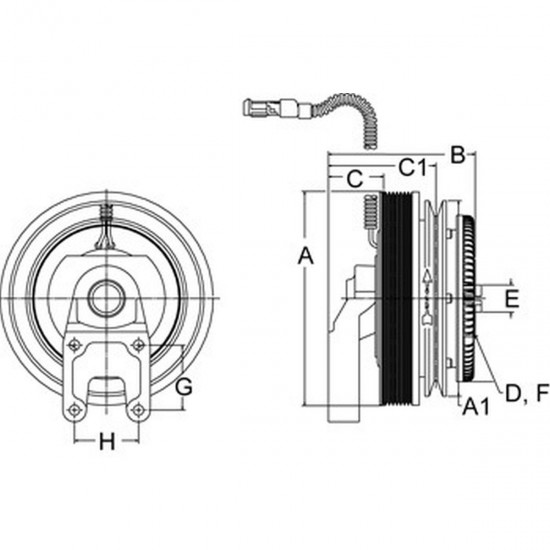 W8002778  -  Clutch - Fan Electronic Control (L4B - 3.9L Cummins)