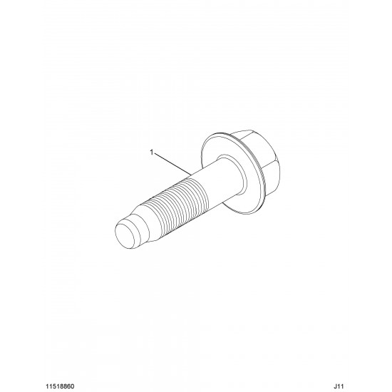 11547135 - Exhaust Manifold Bolt to Head (4.8L / 6.0L) 11547135 - Exhaust Manifold Bolt to Head (4.8L / 6.0L)