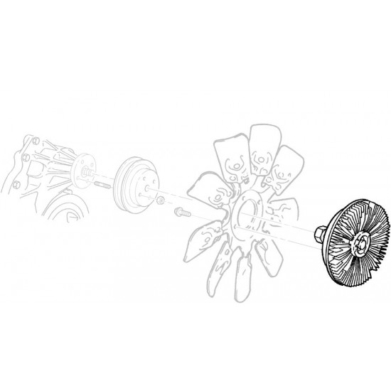 W8831309  -  Fan Clutch Assembly (L57 - 6.5L Diesel)