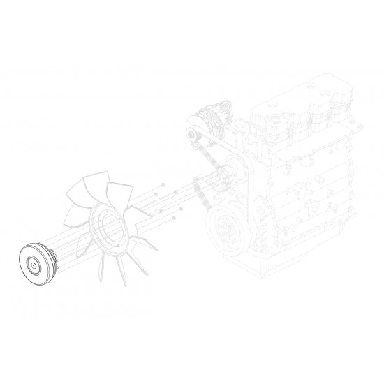 W0000863  -  Clutch - Fan Viscous Control (L4B - 3.9L Cummins) 