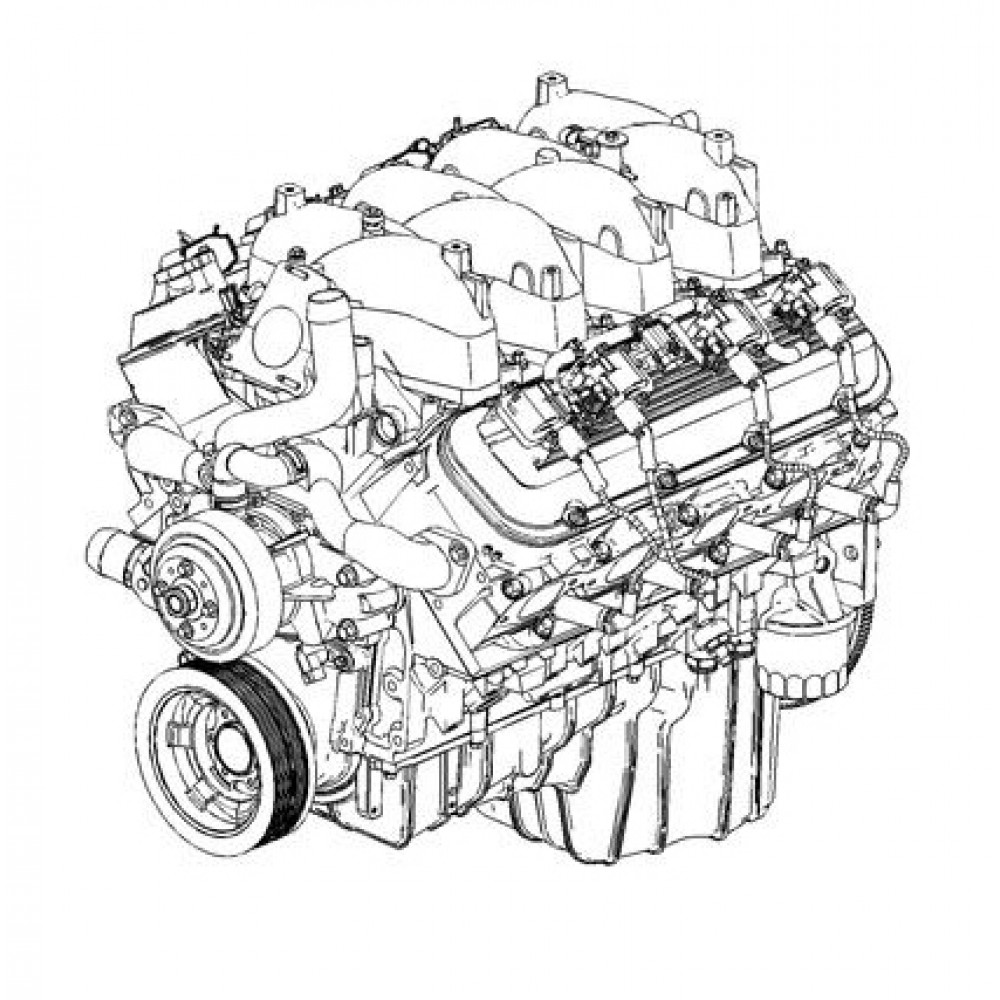 19299574 - 8.1L/496 Engine Asm (MY 2001-2003) - Workhorse Parts