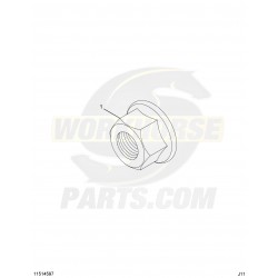 11514597 - Exhaust Pipe Flange Nut (Manifold & Muffler Connection)