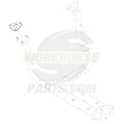 12555806  -  Gasket - Exhaust Manifold Pipe to Downpipe, LH (4.8L & 6.0L)