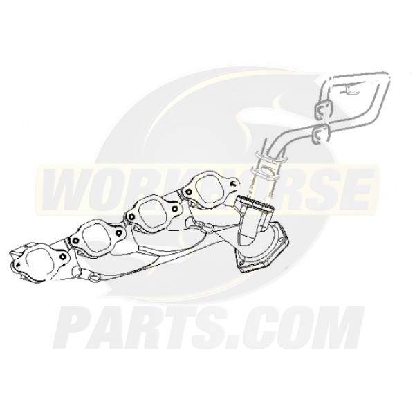 12557282  -  Manifold - Exhaust, RH (EGR Port)