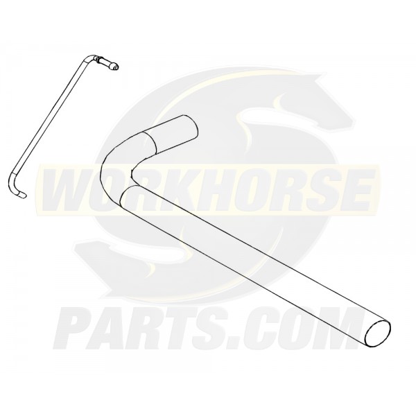 W0000214  -  Pipe Asm - Exhaust Tail, RH