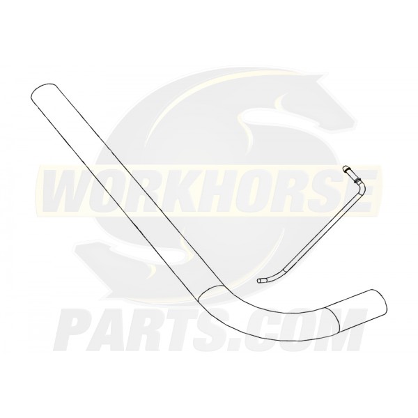 W0000216  -  Pipe Asm - Exhaust Tail, LH