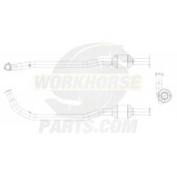 W0005099  -  Converter Asm - Catalytic (With Exhaust Manifold Down Pipe) Left Hand Side