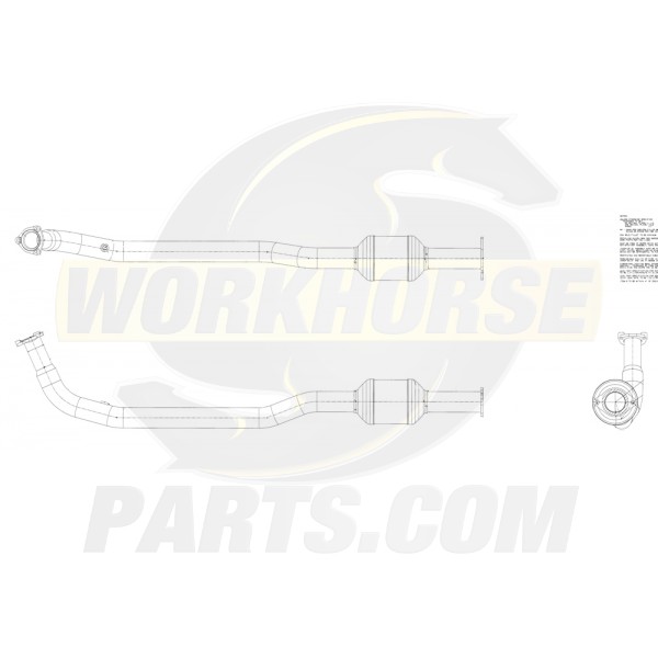 W0005100  -  Converter Asm - Catalytic (With Exhaust Manifold Down Pipe) Right Hand Side
