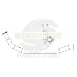 W0007576  -  Downpipe Asm - Exhaust, LH