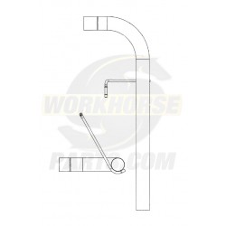 W0007589  -  Pipe Asm - Exhaust Tail, LH