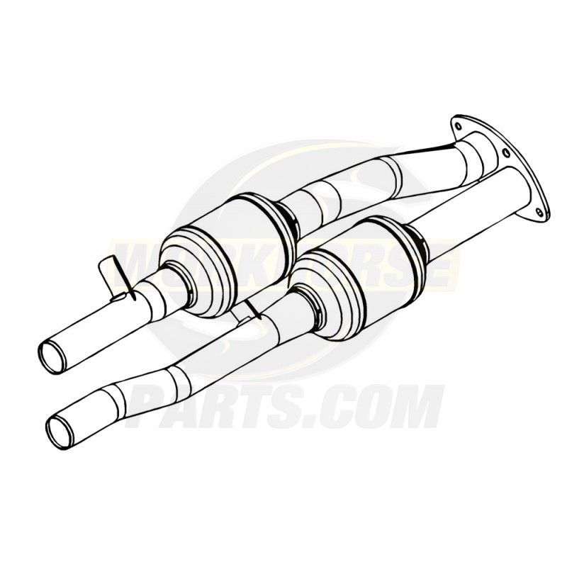 W0011704 Dual Catalytic Converter Assembly Workhorse Parts