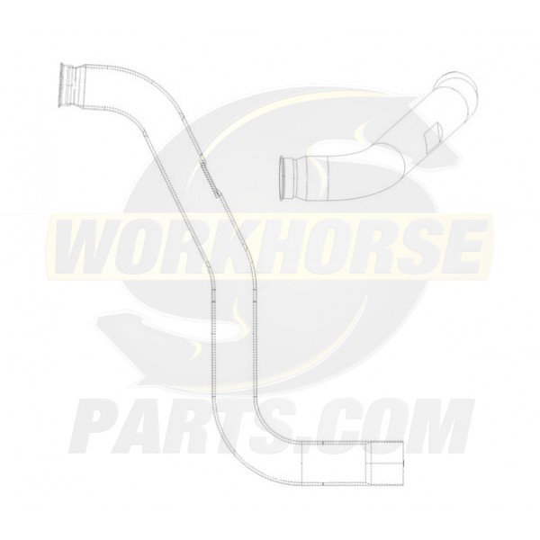 W0012544  -  Pipe - Turbo Outlet Rhs (L8I - 6.4L Diesel)