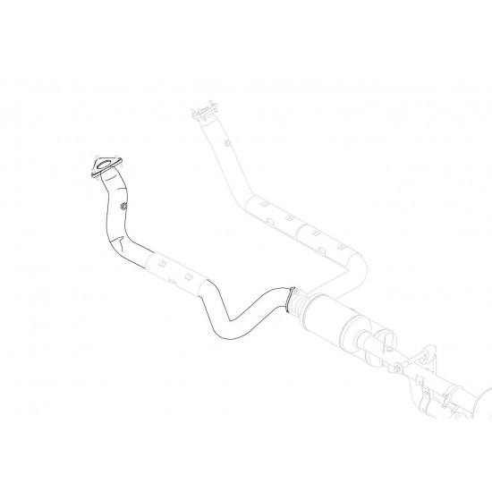 W8834001  -  Left Hand Exhaust Manifold Down Pipe