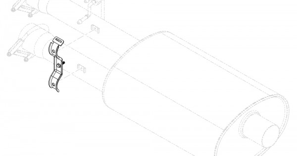 15986364 - Clamp - Exhaust Pipe Hanger - Workhorse Parts