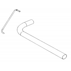 W0000214  -  Pipe Asm - Exhaust Tail, RH