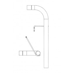 W0007589  -  Pipe Asm - Exhaust Tail, LH