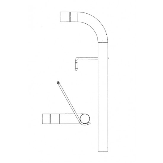 W0007589  -  Pipe Asm - Exhaust Tail, LH