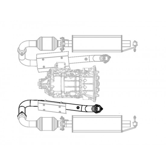 W0008127  -  Downpipe Asm - Exhaust Manifold, Lh