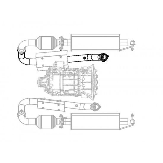 W0008128  -  Downpipe Asm - Exhaust Manifold Rh