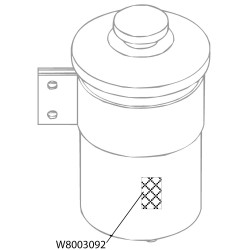 W8003092  -  Power Steering Fluid Reservoir Filter