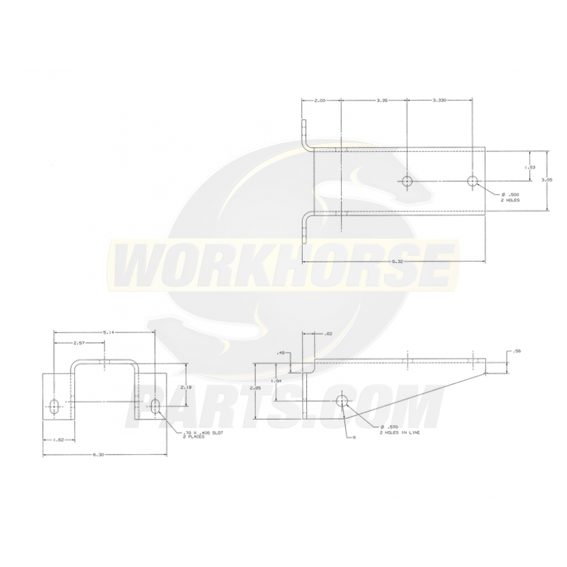 15598358 - Front Leaf Spring, Front Hanger