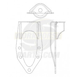 W0004533  -  Bracket - Dash & Floor Panel Mounting, Front (99-05 I-Beam FK4/FK5) Pointy Side w/ 5 Holes & Top Hole