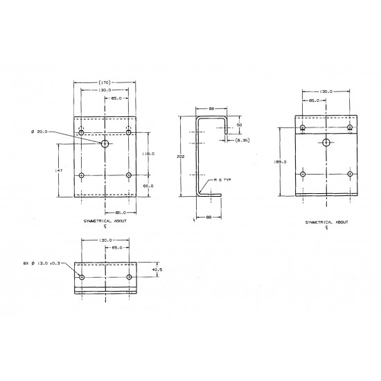W0000077  -  Bracket - Transmission Mounting, Crossmember