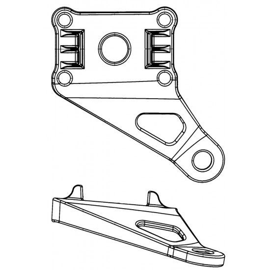 W0011774  -  Bracket - Rear Shock Absorber Lower, RH