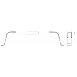 W0002852  -  Strap Asm - Fuel Tank, Top, w/ Tab