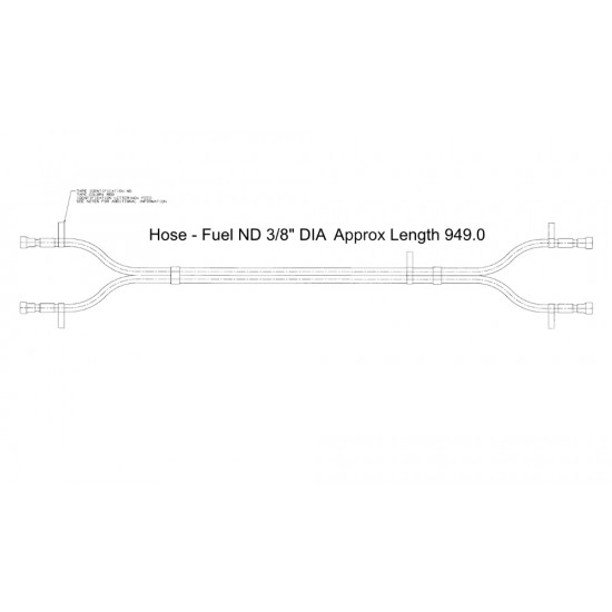 W0005111  -  Hose Asm - Feed And Return 