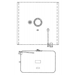 W0011193  -  Tank Asm - Gas 40 Gal w/ Aux Draw (w/ 9H4/NJ2 no RUB)