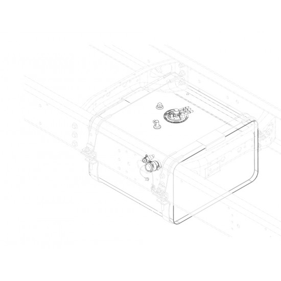 W0012692  -  Tank Asm - Gas 40 Gal Deep, w/ Aux, w/ Drain (L96&9H4)