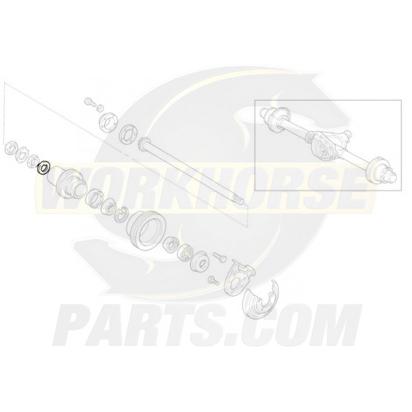 12389922  -  Retainer - Rear Outer Wheel Bearing